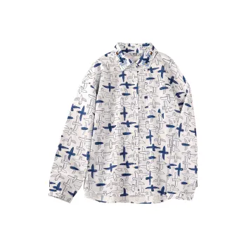 TOUCH Shirt Women's White Base Multicolor