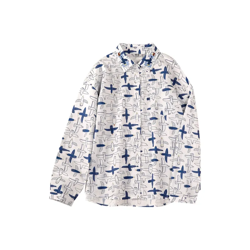 TOUCH Shirt Women's White Base Multicolor-0