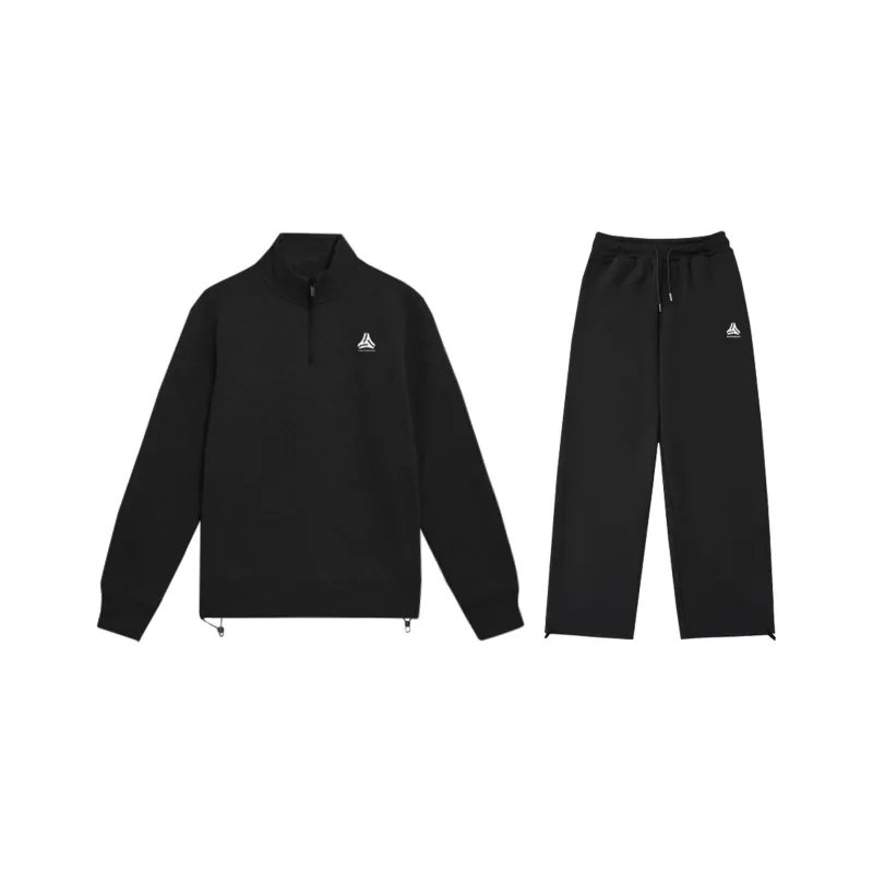 JIANWANG Casual Sportswear Unisex Black-0