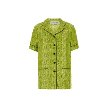 DIOR All Over Logo Printed Button Up Shirt