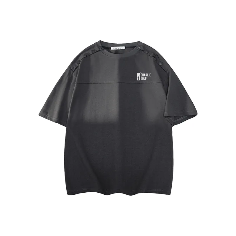 CHARLIE GOLF T Shirt Unisex Black-4