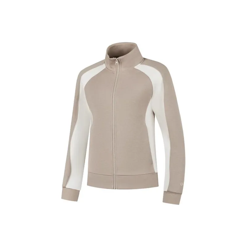 QIAODAN Sports Life Collection Jackets & Coats Women's Chestnut Gray/Calamine White-0