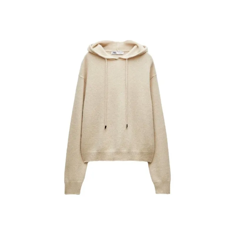 ZARA Sweatshirt Women's Dark Beige-0