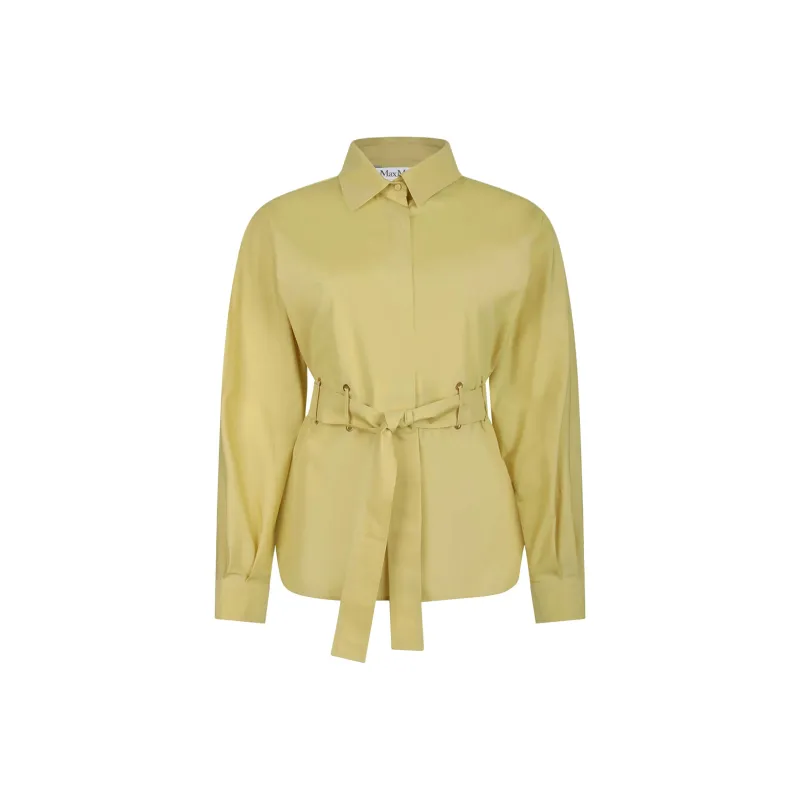 MaxMara Juglas Belted Button Up Shirt-0