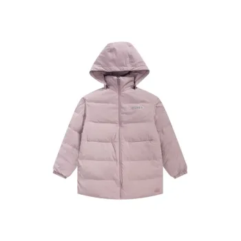 Dickies Solid Color Hooded Down Jacket Women's Light Purple