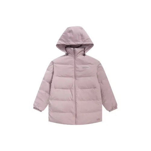 Dickies Solid Color Hooded Down Jacket Women's Light Purple