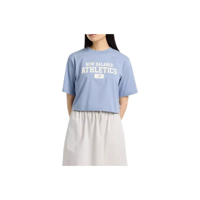 New Balance Heritage Regular T Shirt Women's Blue-0