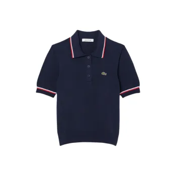 LACOSTE Polo Shirt Women's Marine Blue