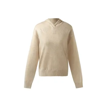 GOELIA Cashmere Sweater Women's Light Floral Apricot