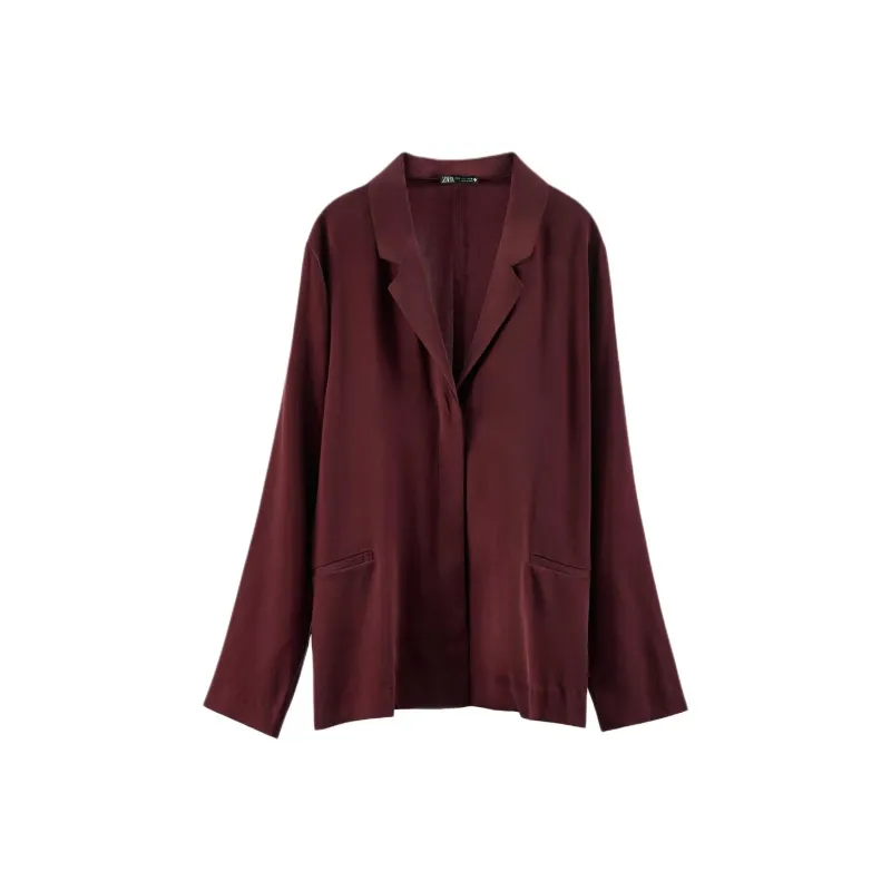 ZARA Shirts Women's Dark Red-0
