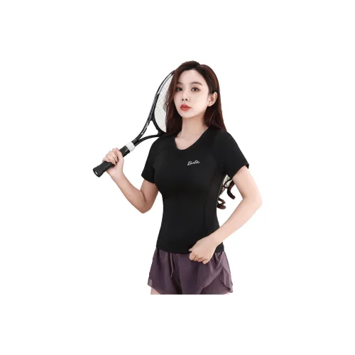 Barbie Yoga T Shirt Women's Black