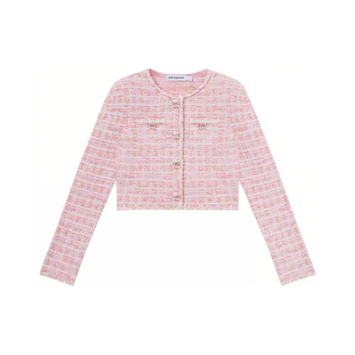 Self portrait Cropped Tweed Cardigan
