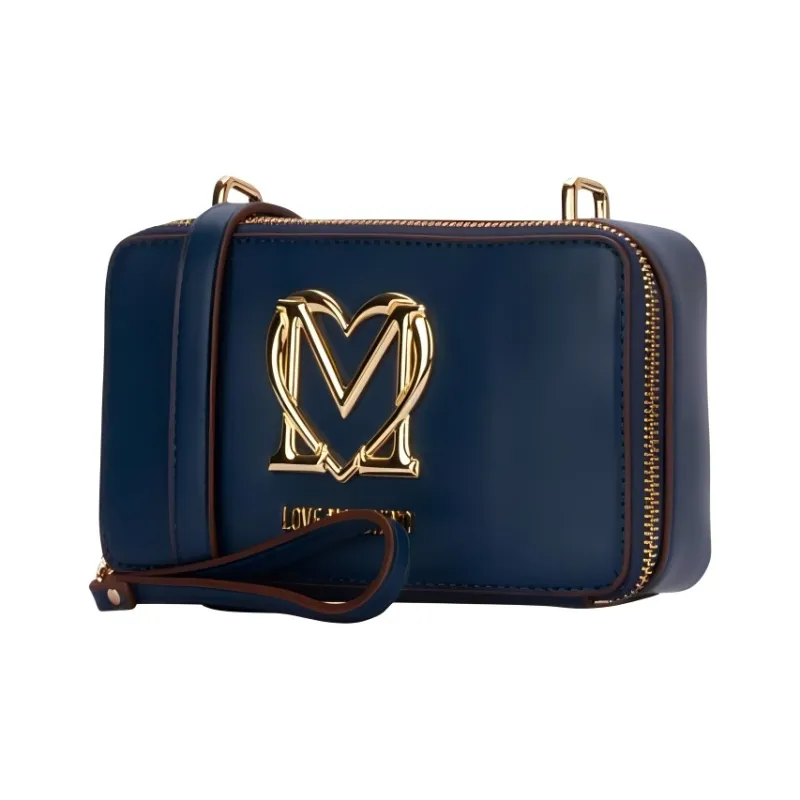 LOVE MOSCHINO PU Handheld Crossbody Bag, Shoulder Bag Regular Women's Blue-1