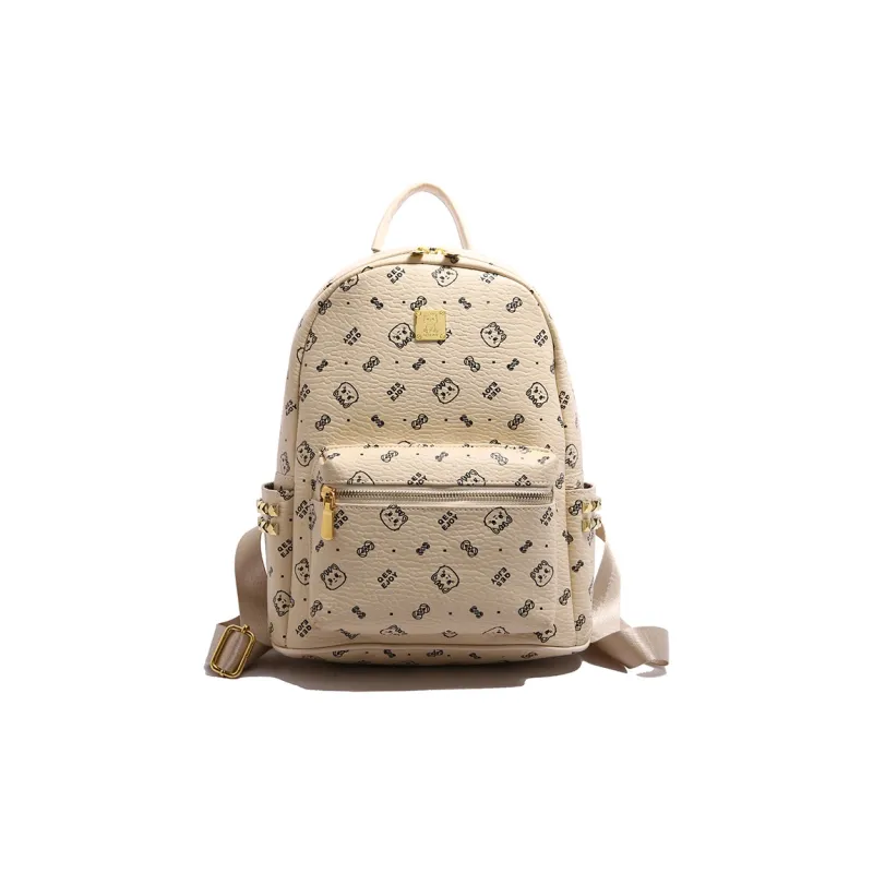 Yalu PU Backpack Tubas Women's Brown/White/Pink/Black-6