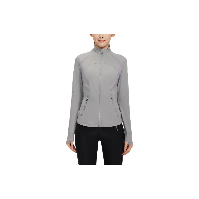 DECATHLON DOMYOS Jacket Women's Light Gray-0
