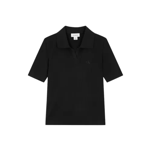 CALVIN KLEIN Polo Shirt Women's Black