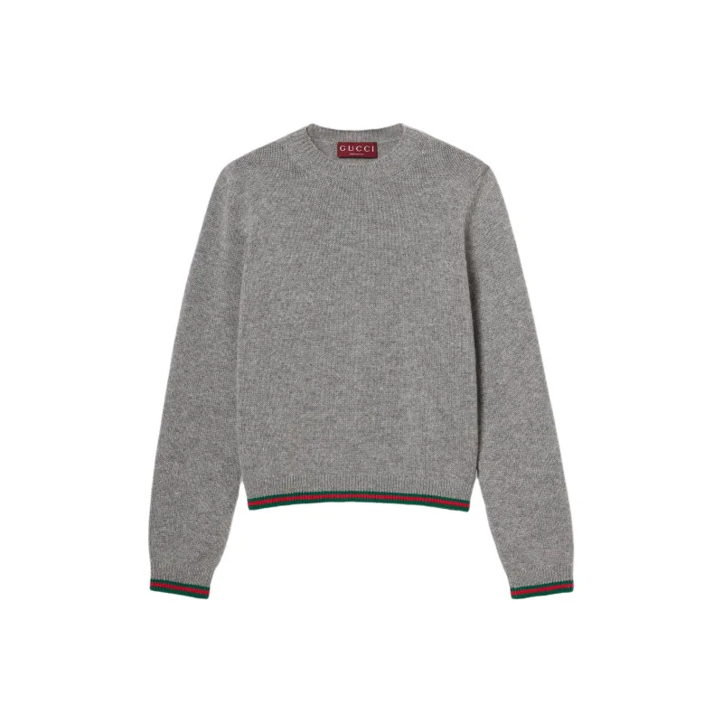 GUCCI Striped Hem Knit Sweater-0