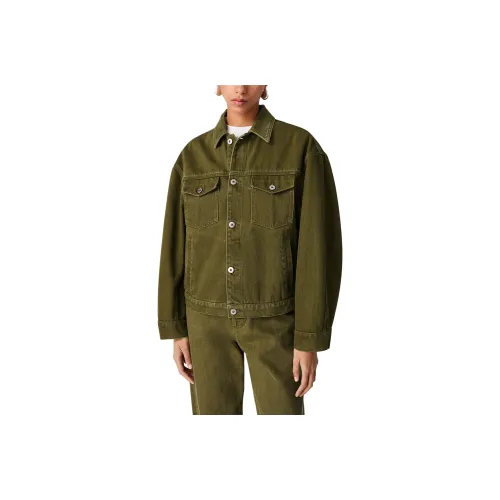 Bottega Veneta SS25 Jackets & Coats Women's Olive Green