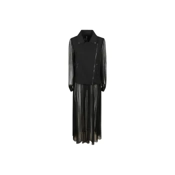 HERNO Semi Sheer Zipped Coat