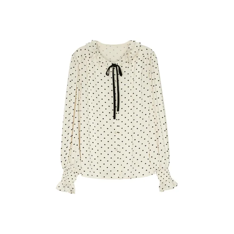 Summer Hooray Shirt Women's Heart Polka Dot-0