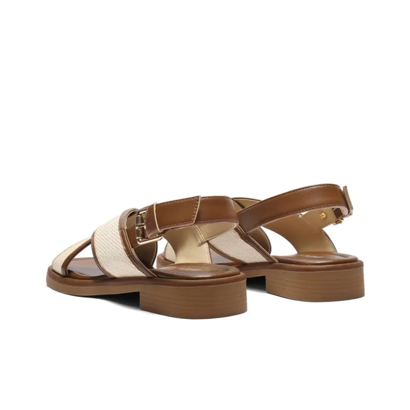 BELLE Roman Sandals Women's Dark Coffee-3
