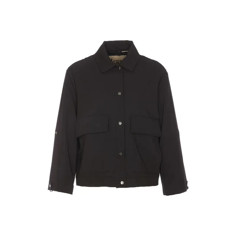 HERNO Long Sleeved Snapped Jacket-0