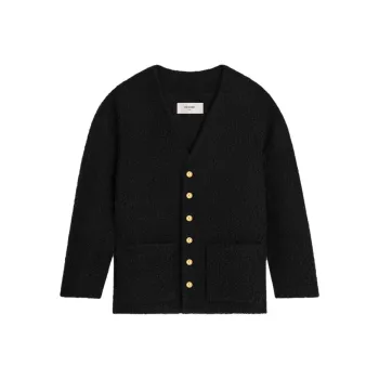 CELINE Oversized Jacket In Bouclé Tweed Cashmere