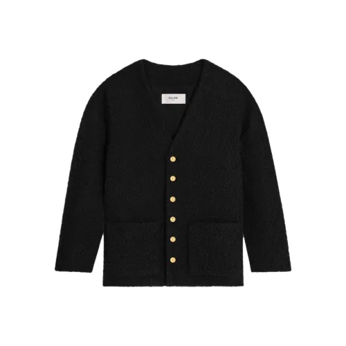 CELINE Oversized Jacket In Bouclé Tweed Cashmere