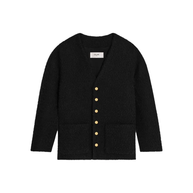 CELINE Oversized Jacket In Bouclé Tweed Cashmere-0