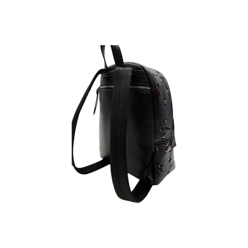 Desigual Polyurethane Backpack Small Size Women's Black-1