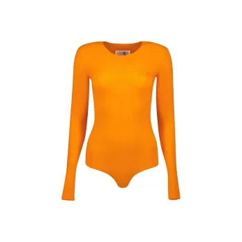 MM6 Maison Margiela Crewneck Long Sleeved Jumpsuit