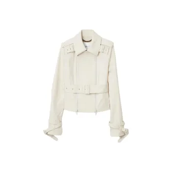 Burberry Belted Waist Zipped Trench Coat