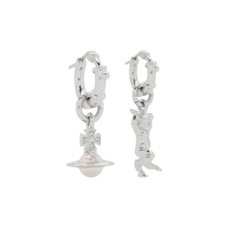 Vivienne Westwood Pearl Earrings Women's Silver-0