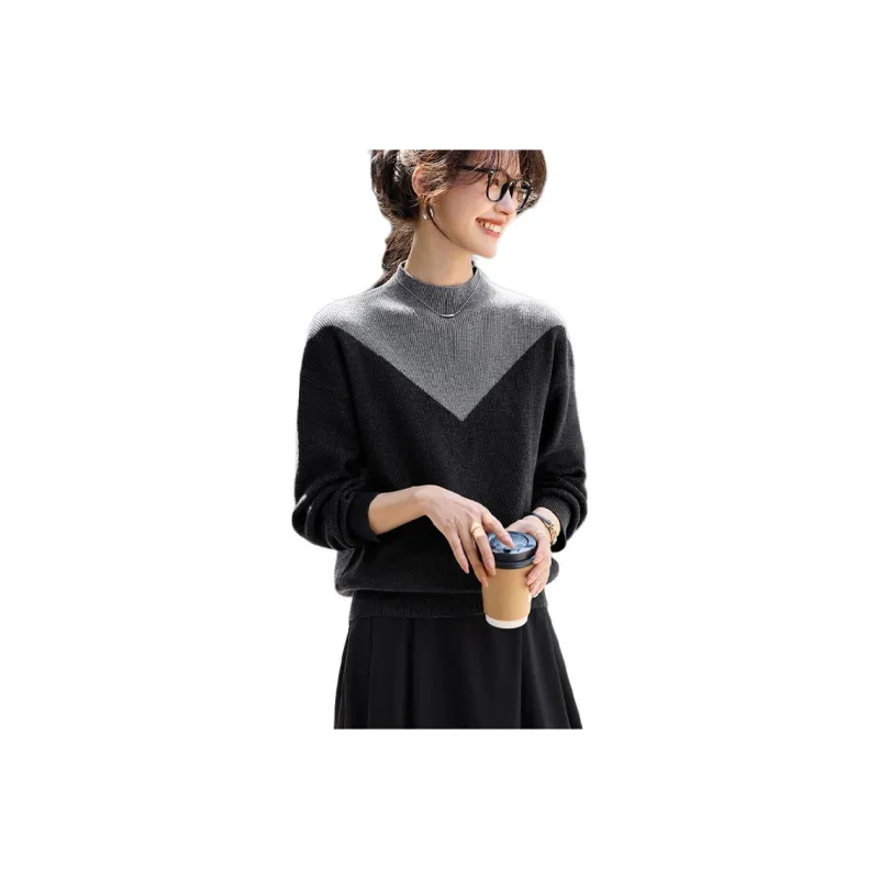 Mo Han Yi Mei Knitwear Women's Gray-0