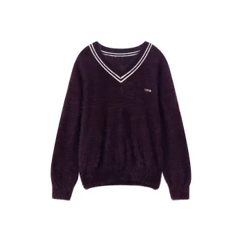 ELF SACK Knitwear Women's Christmas Dinner Purple