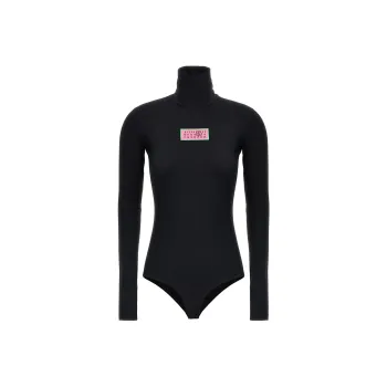 MM6 Maison Margiela Numbers Patch High Neck Bodysuit