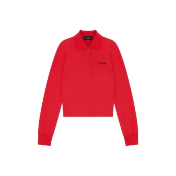 WE11DONE FW24 Polo Shirt Women's Red
