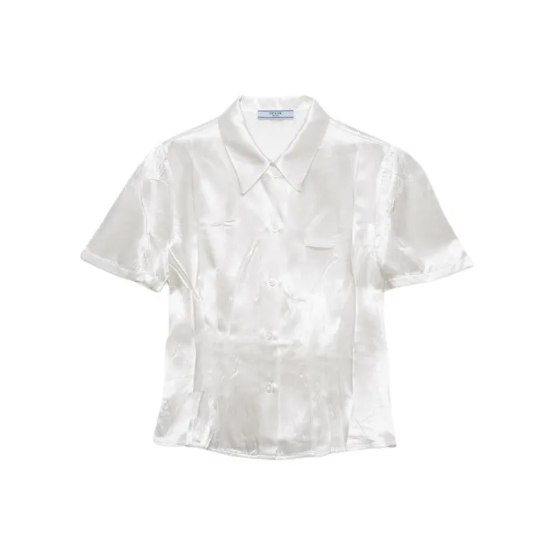 PRADA Short Sleeved Satin Shirt-0