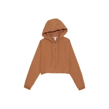 Victoria's Secret Parachute Cropped Weekender Jacket/Caramel Jackets Coats Women's Caramel