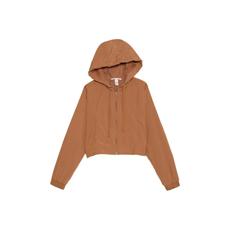 Victoria's Secret Parachute Cropped Weekender Jacket/Caramel Jackets Coats Women's Caramel-0
