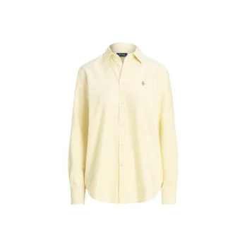 Polo Ralph Lauren SS24 Shirt Women's Three Column Door Yellow