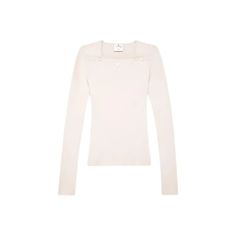 COURREGES Milano Knit Sweater 'Oatmeal'-0