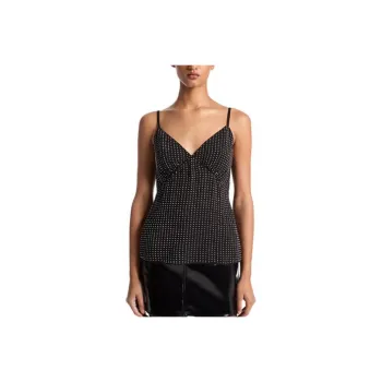 MICHAEL KORS Rhinestone Georgette Camisole Tank Top