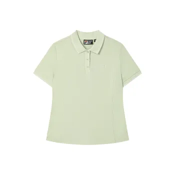 FILA WHITE Polo Shirt Women's Herbal Green