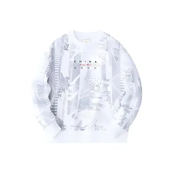 Anta Variety Training Collection Sweatshirt Women's Snowflake White/All Over Print
