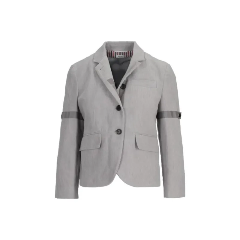 THOM BROWNE Corduroy Single breasted Blazer-0