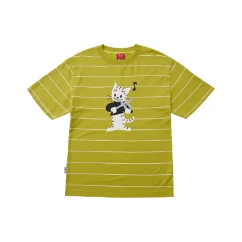 Checkitout x YUANTIANZHI,LIANMINGKUAN T Shirt Unisex Mustard Yellow/White