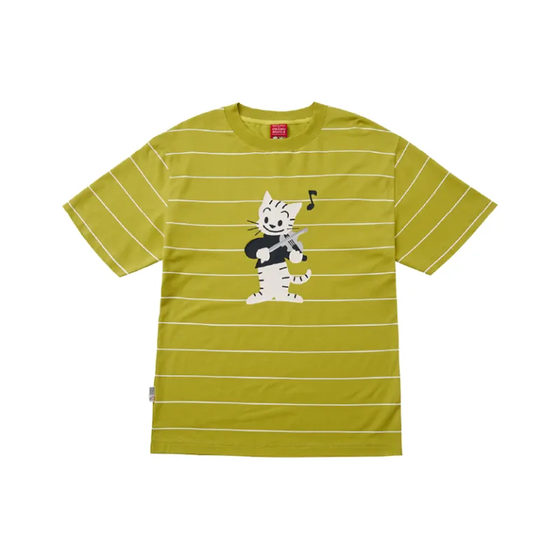 Checkitout x YUANTIANZHI,LIANMINGKUAN T Shirt Unisex Mustard Yellow/White-0