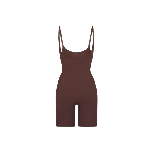 SKIMS BUTT LIFTING OPEN BUST BODYSUIT Bodysuits Women's Cocoa/Cocoa