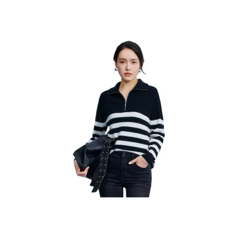 MIHUANG Cashmere Sweater Women's Black-0